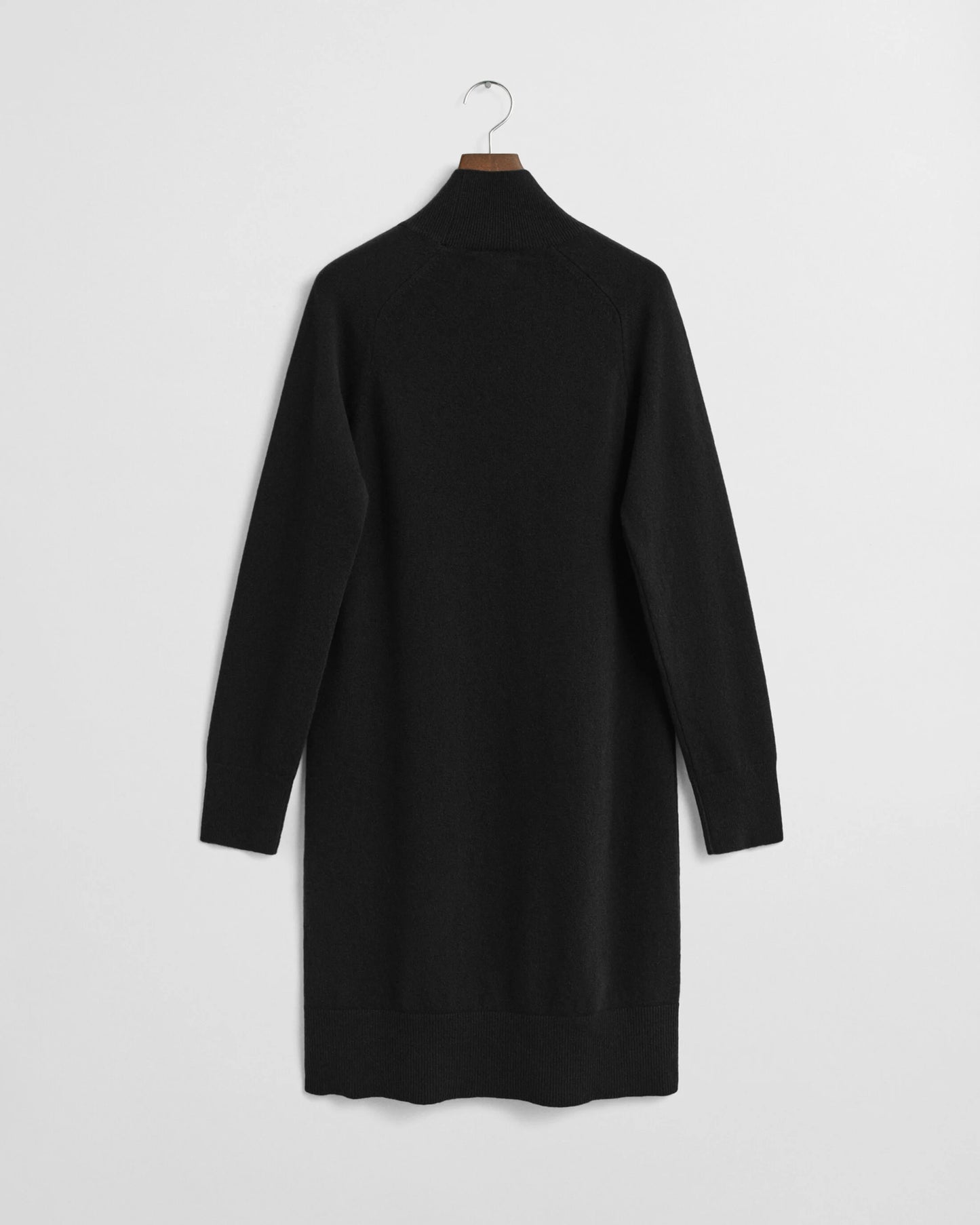 Superfine Lambswool Knit Dress - Black