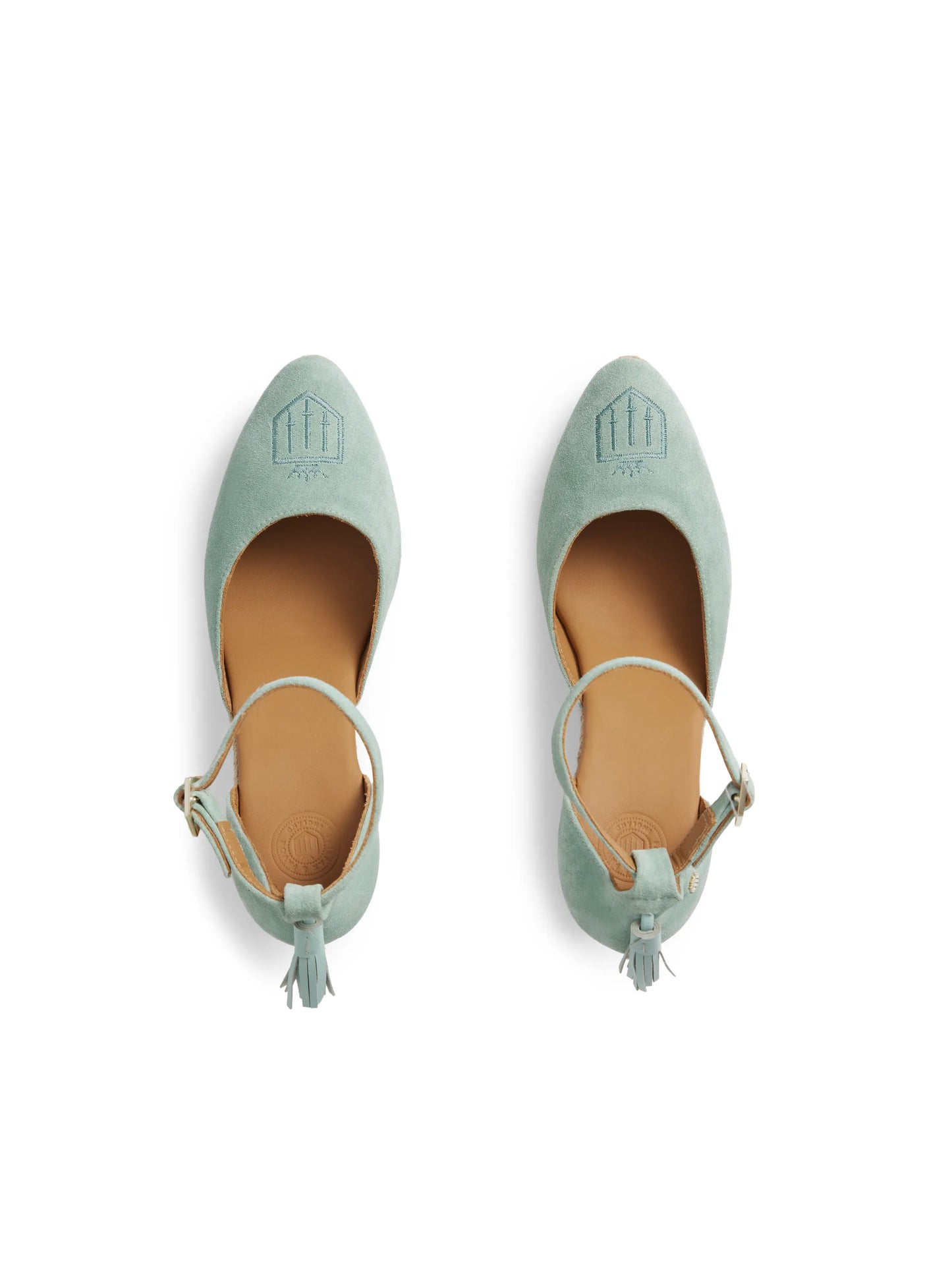 Monaco Wedge - Mint Suede