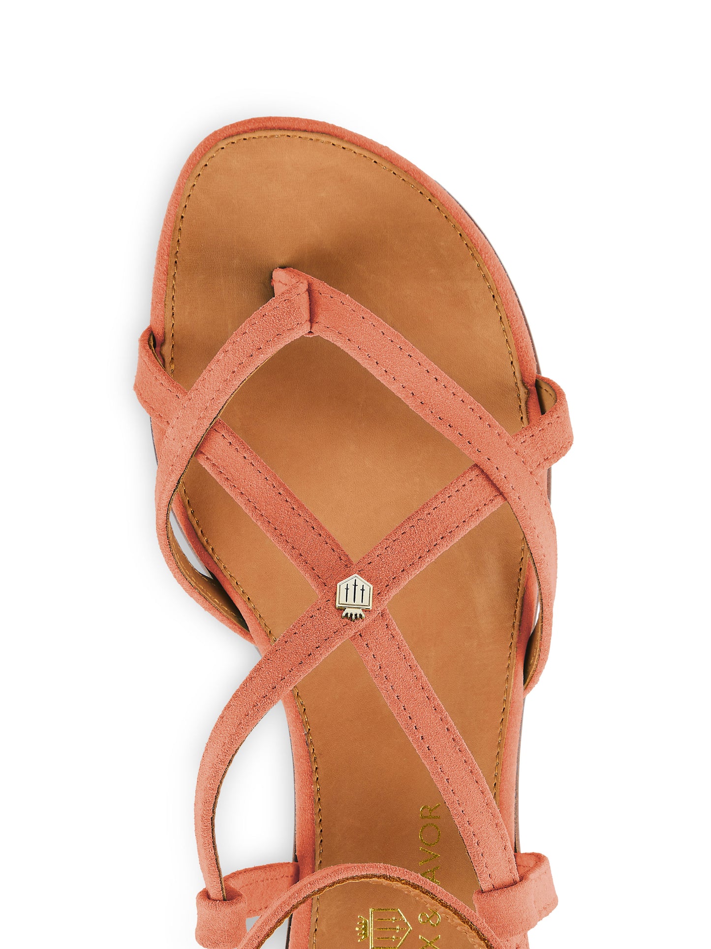 Brancaster Sandal - Melon Suede