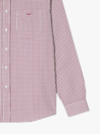 Collins Shirt - Burgundy/White