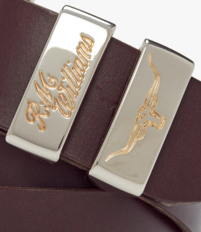 Drover Belt - Chestnut with Nickel/Brass Buckle