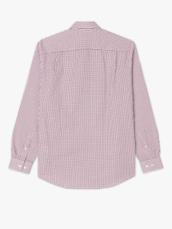 Collins Shirt - Burgundy/White