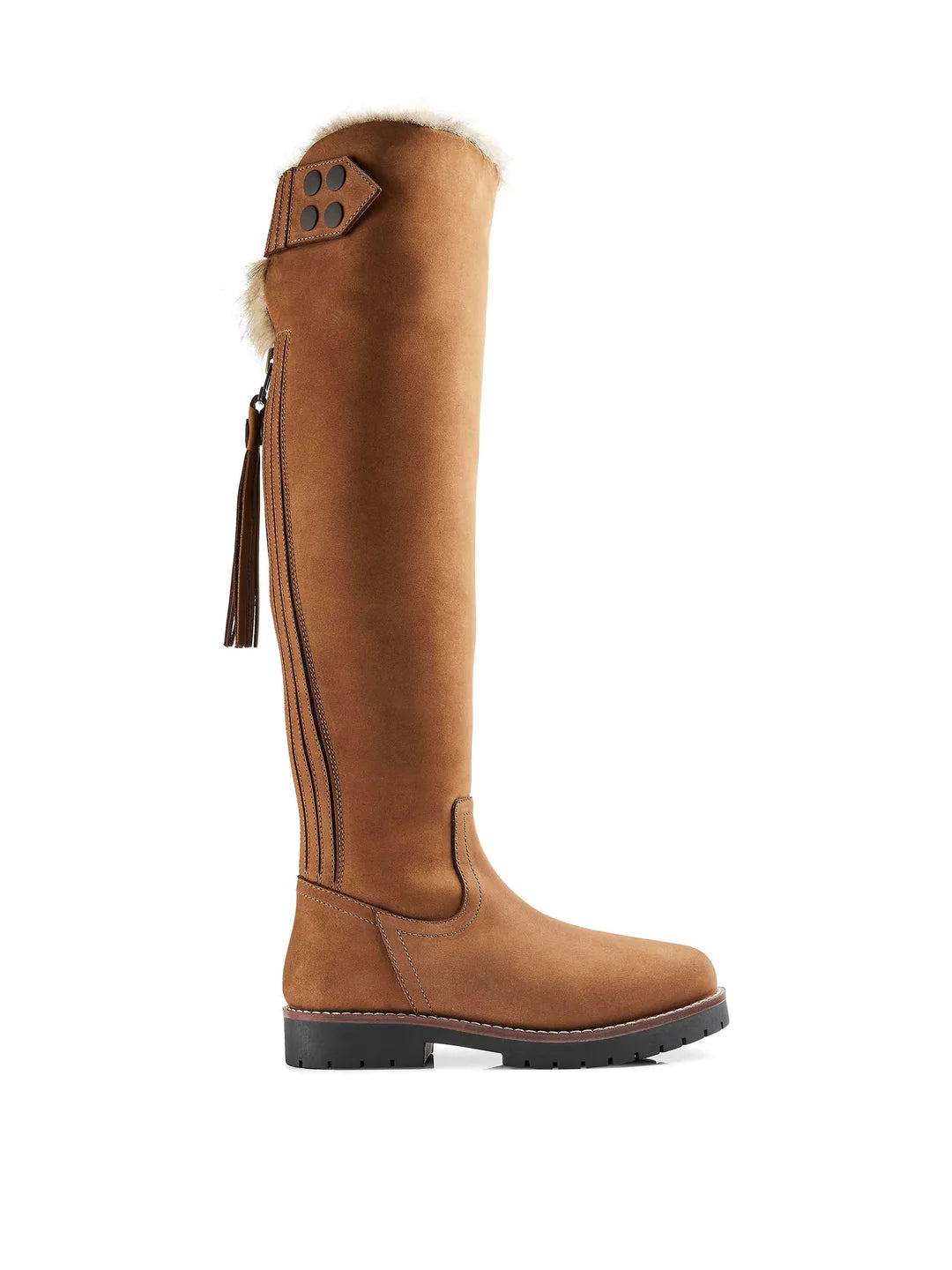 Over the Knee Verbier - Tan Nubuck