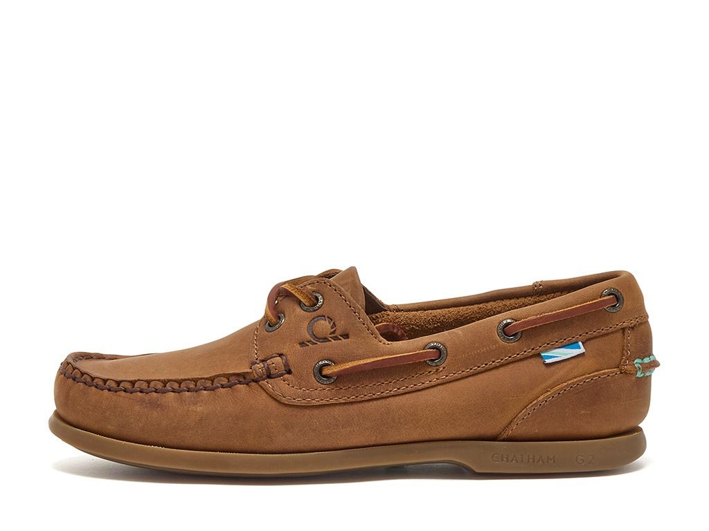Deck Lady II G2 Premium Leather Boat Shoes - Walnut