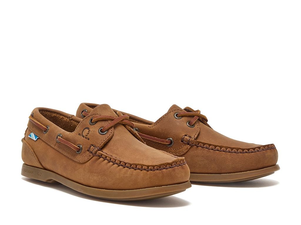 Deck Lady II G2 Premium Leather Boat Shoes - Walnut