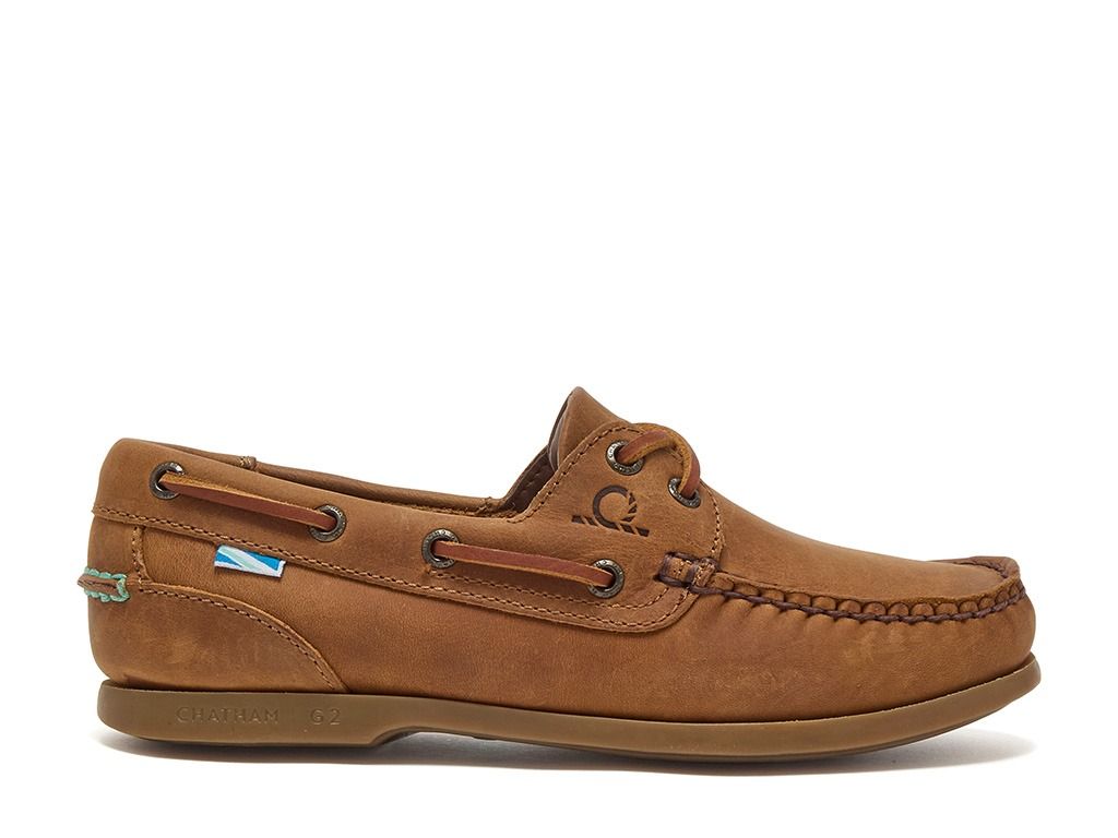 Deck Lady II G2 Premium Leather Boat Shoes - Walnut