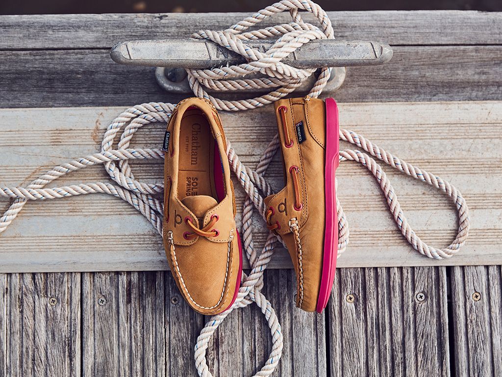 Pippa Lady II G2 Leather Boat Shoes - Tan/Pink