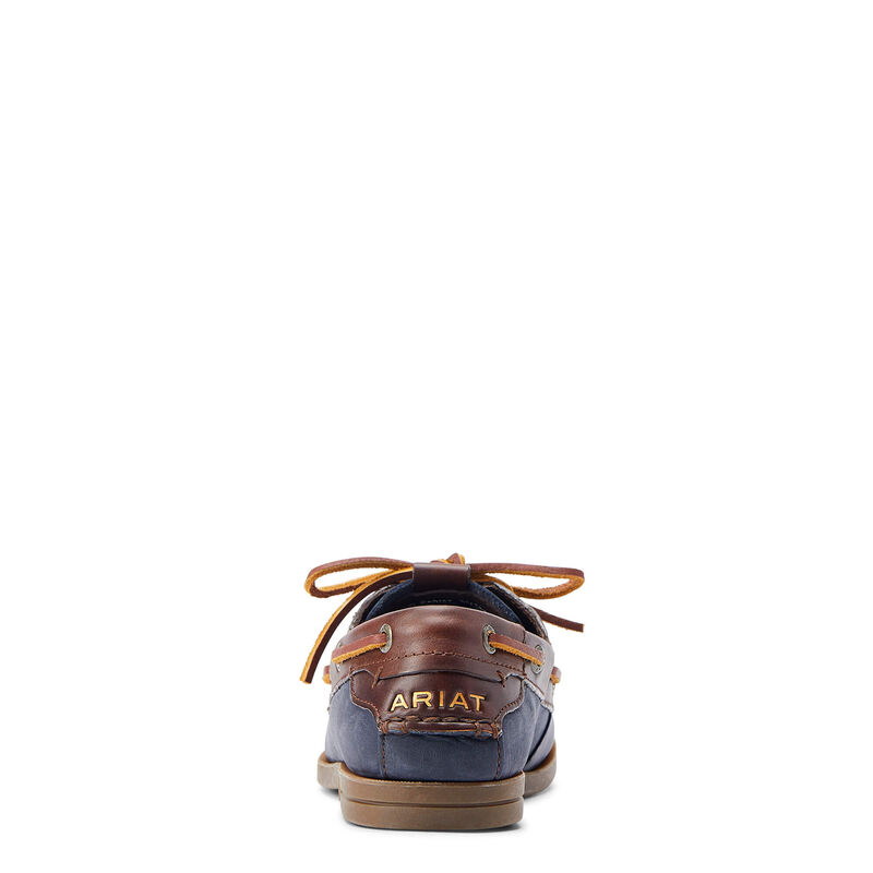 Women's Antigua Boat Shoe - Navy/Chocolate