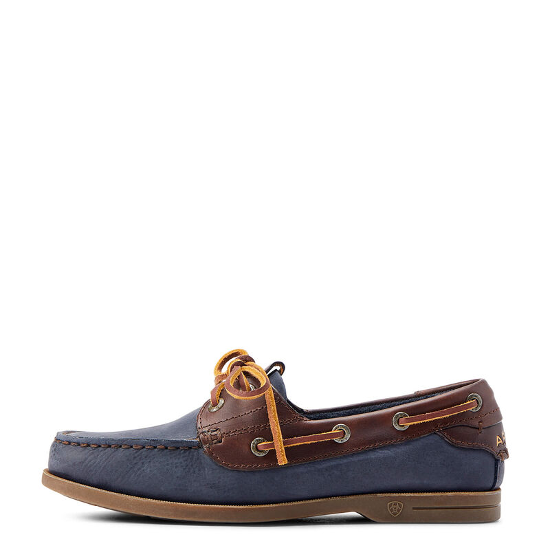 Women's Antigua Boat Shoe - Navy/Chocolate