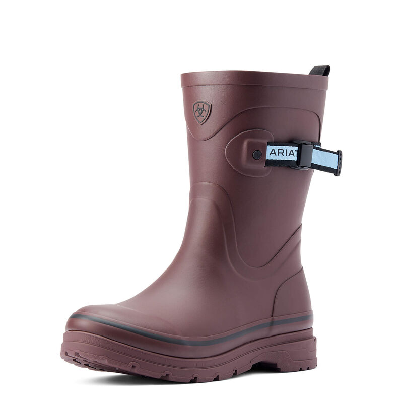 Kelmarsh Mid Rubber Boot - Maroon