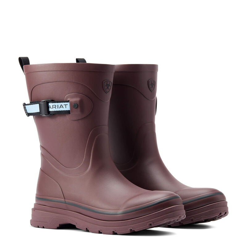 Kelmarsh Mid Rubber Boot - Maroon