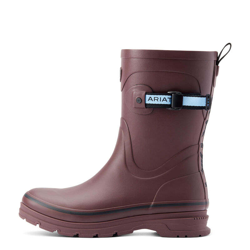 Kelmarsh Mid Rubber Boot - Maroon