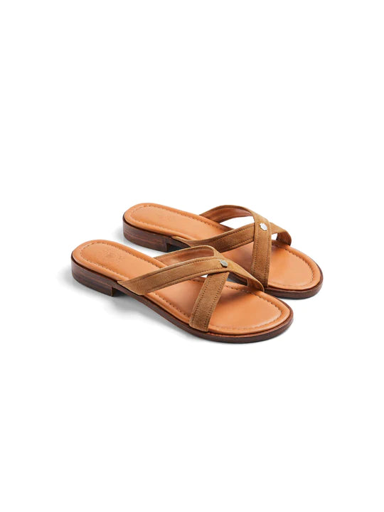 Holkham Sandal - Tan Suede