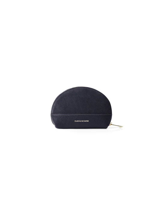 Chiltern Coin Purse - Navy Suede