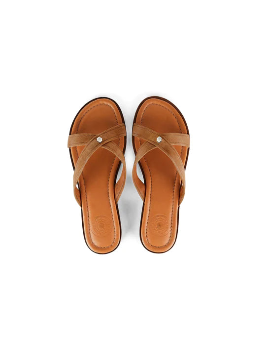 Holkham Sandal - Tan Suede
