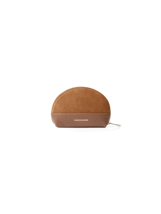 Chiltern Coin Purse - Tan Suede