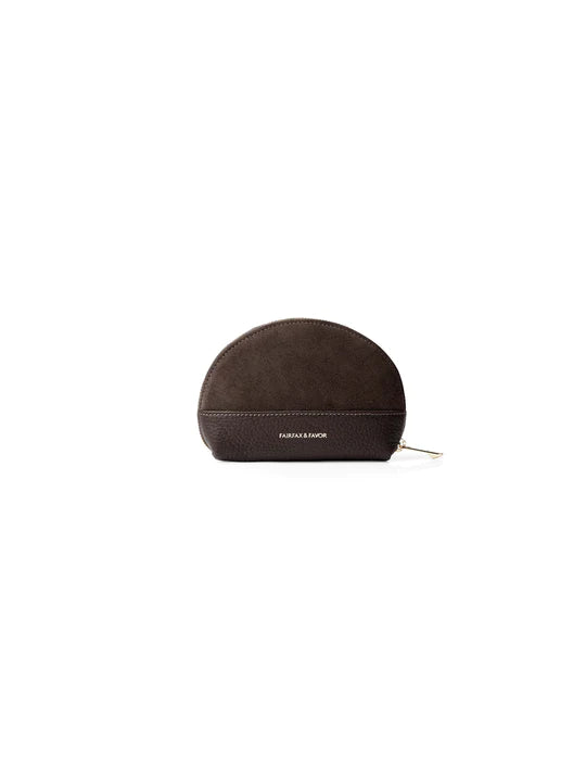 Chiltern Coin Purse - Chocolate Suede