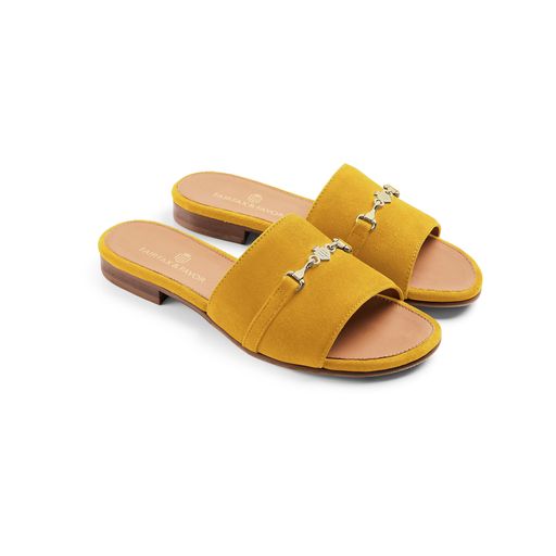 Heacham Sandal - Mango Suede