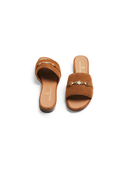 Heacham Sandal - Tan Suede