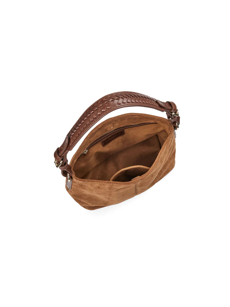 Mini Tetbury Handbag - Tan Suede