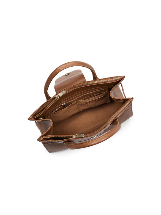 Windsor Work Bag - Tan Leather