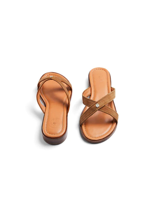 Holkham Sandal - Tan Suede