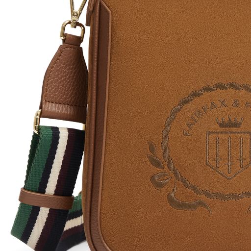 Richmond Messenger Bag Tan Suede