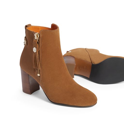 Oakham Ankle Boot - Tan Suede