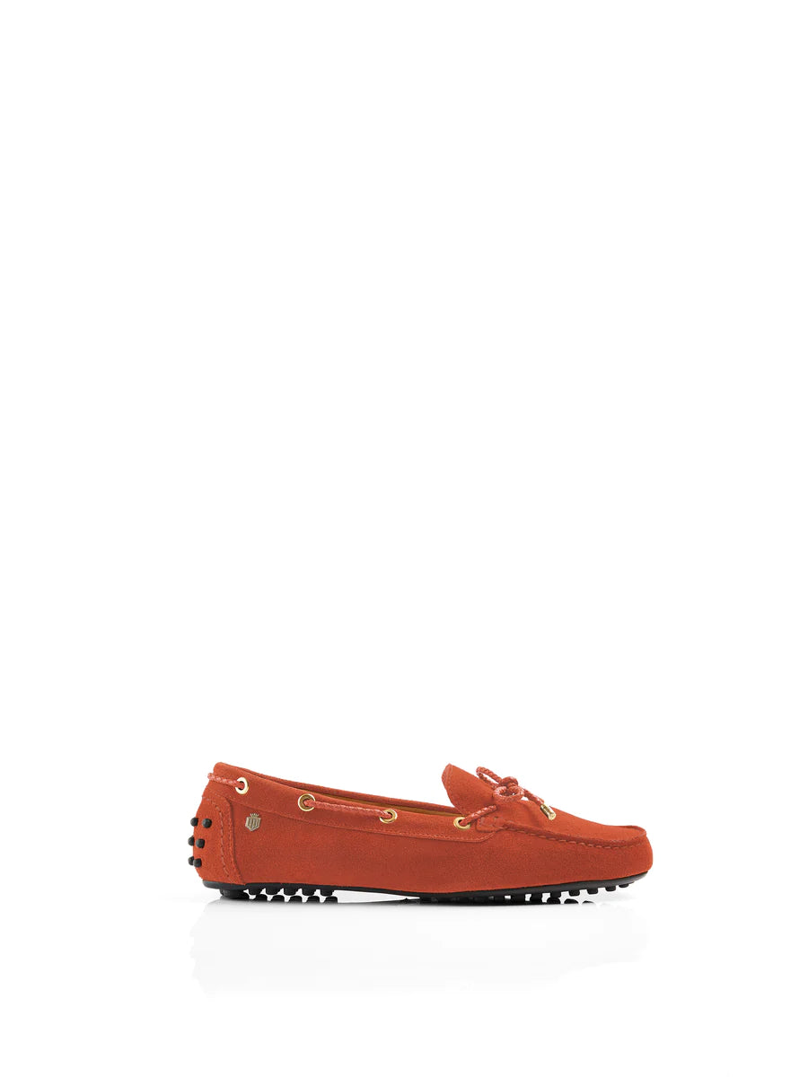 Henley Driver - Sunset Orange Suede