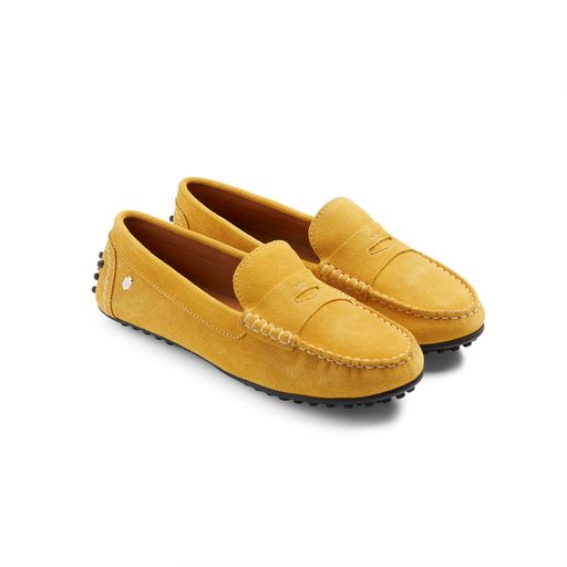 Hemsby Driver - Mango Suede