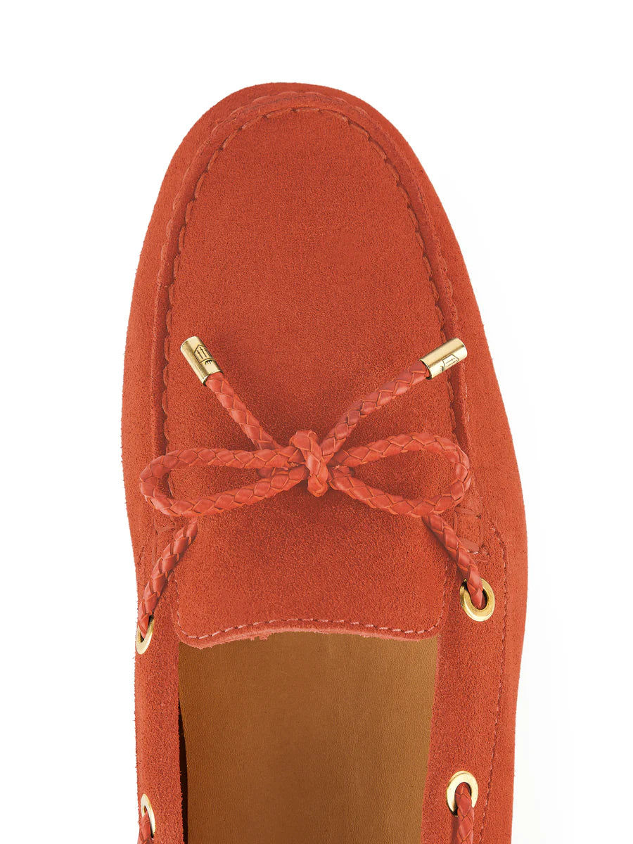 Henley Driver - Sunset Orange Suede