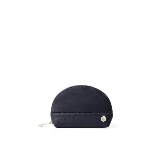 Chiltern Coin Purse - Navy Suede