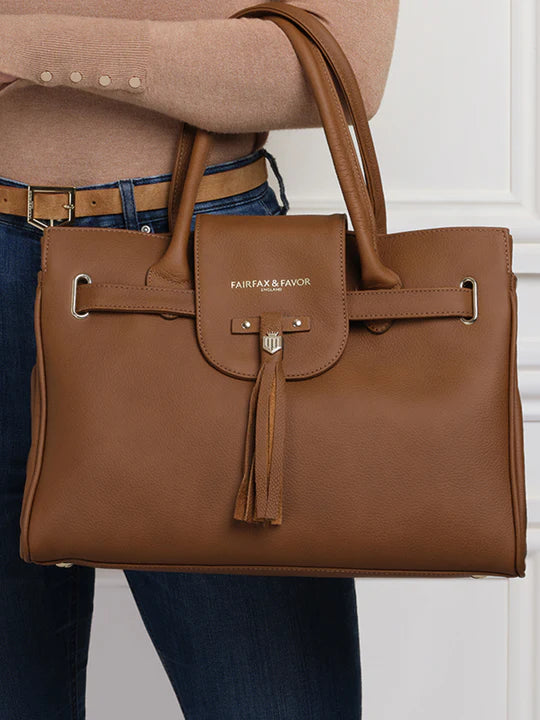 Windsor Handbag - Tan Leather