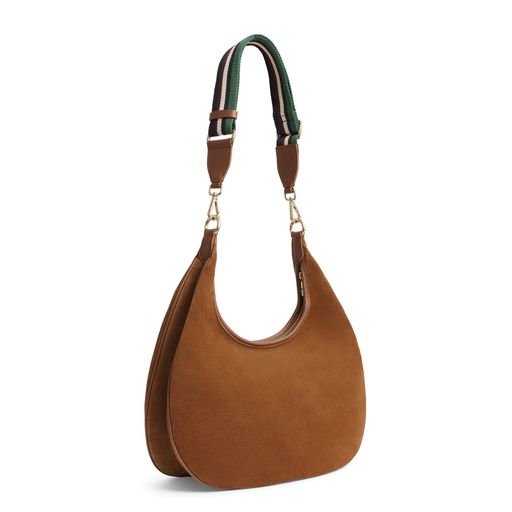 Richmond Hobo Bag Tan Suede