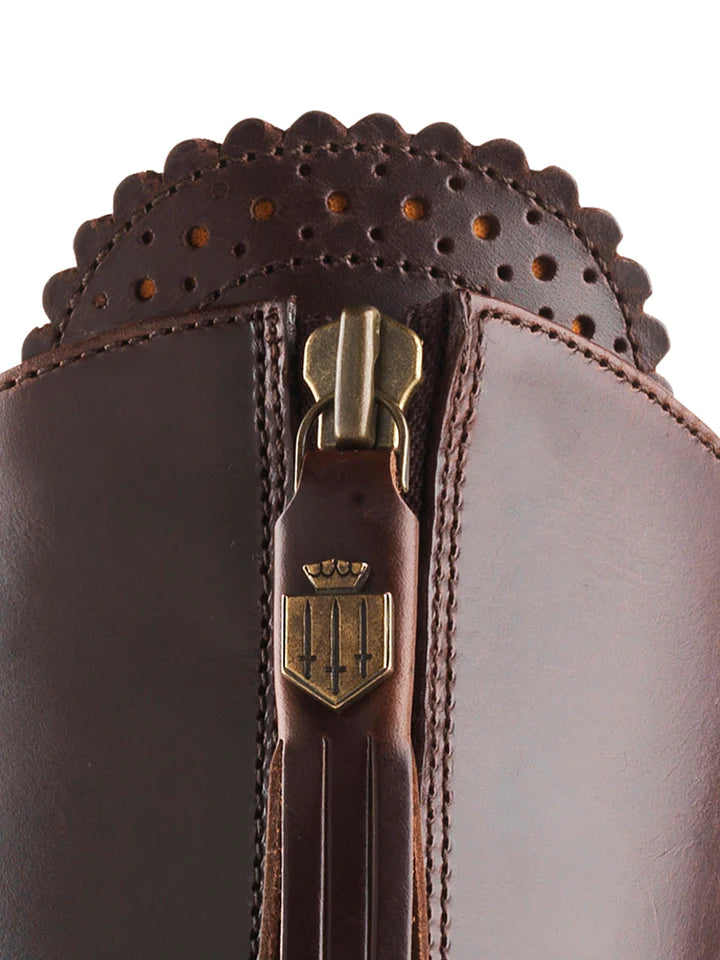 Heeled Regina - Mahogany Leather