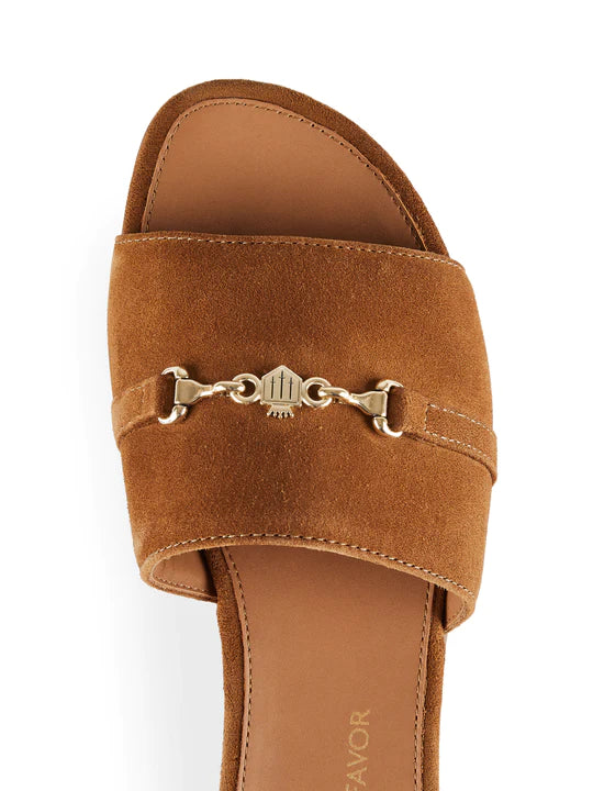 Heacham Sandal - Tan Suede