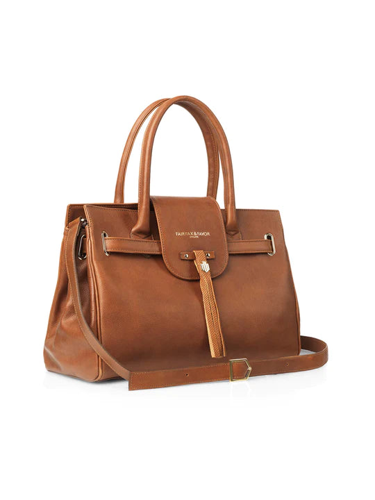 Windsor Handbag - Tan Leather