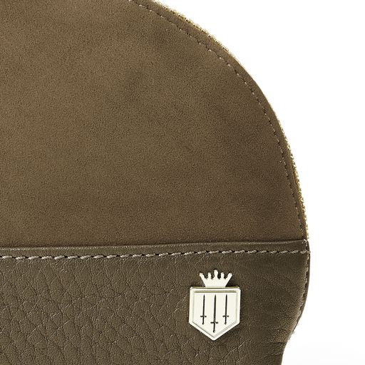 Chiltern Coin Purse - Olive Suede