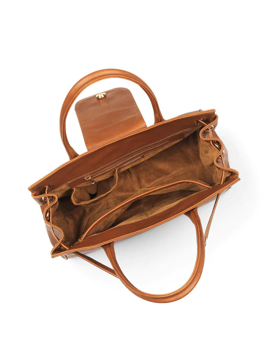 Windsor Handbag - Tan Leather
