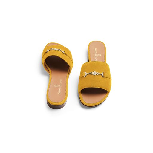 Heacham Sandal - Mango Suede