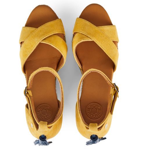 Valencia Wedge - Mango Suede