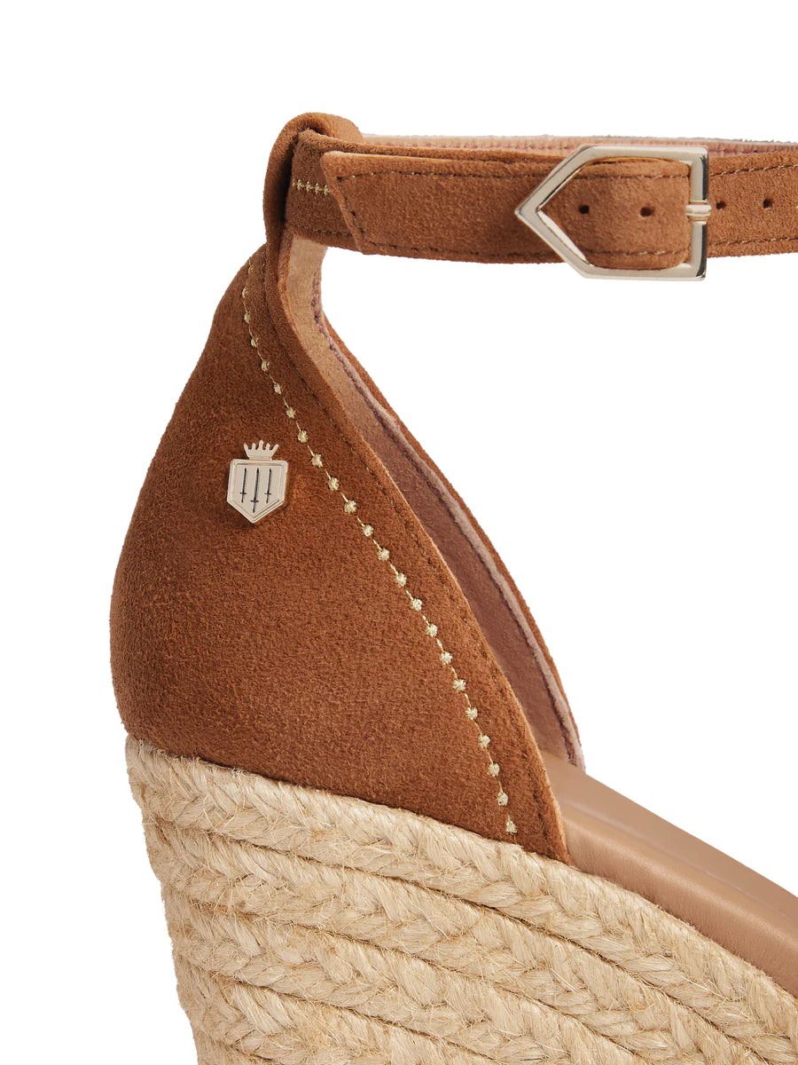 Richmond Wedge - Tan Suede