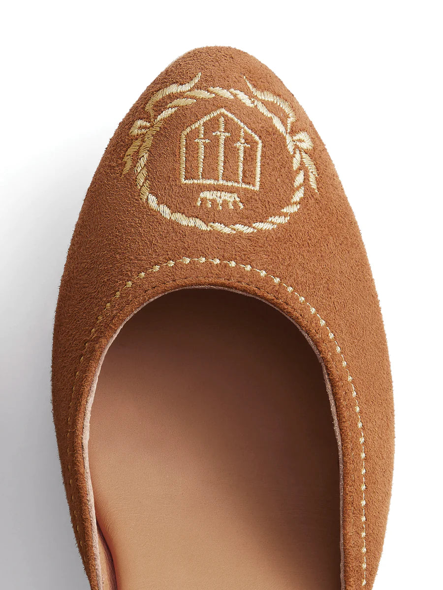 Richmond Wedge - Tan Suede