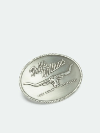 R. M. Williams Logo Buckle - Silver