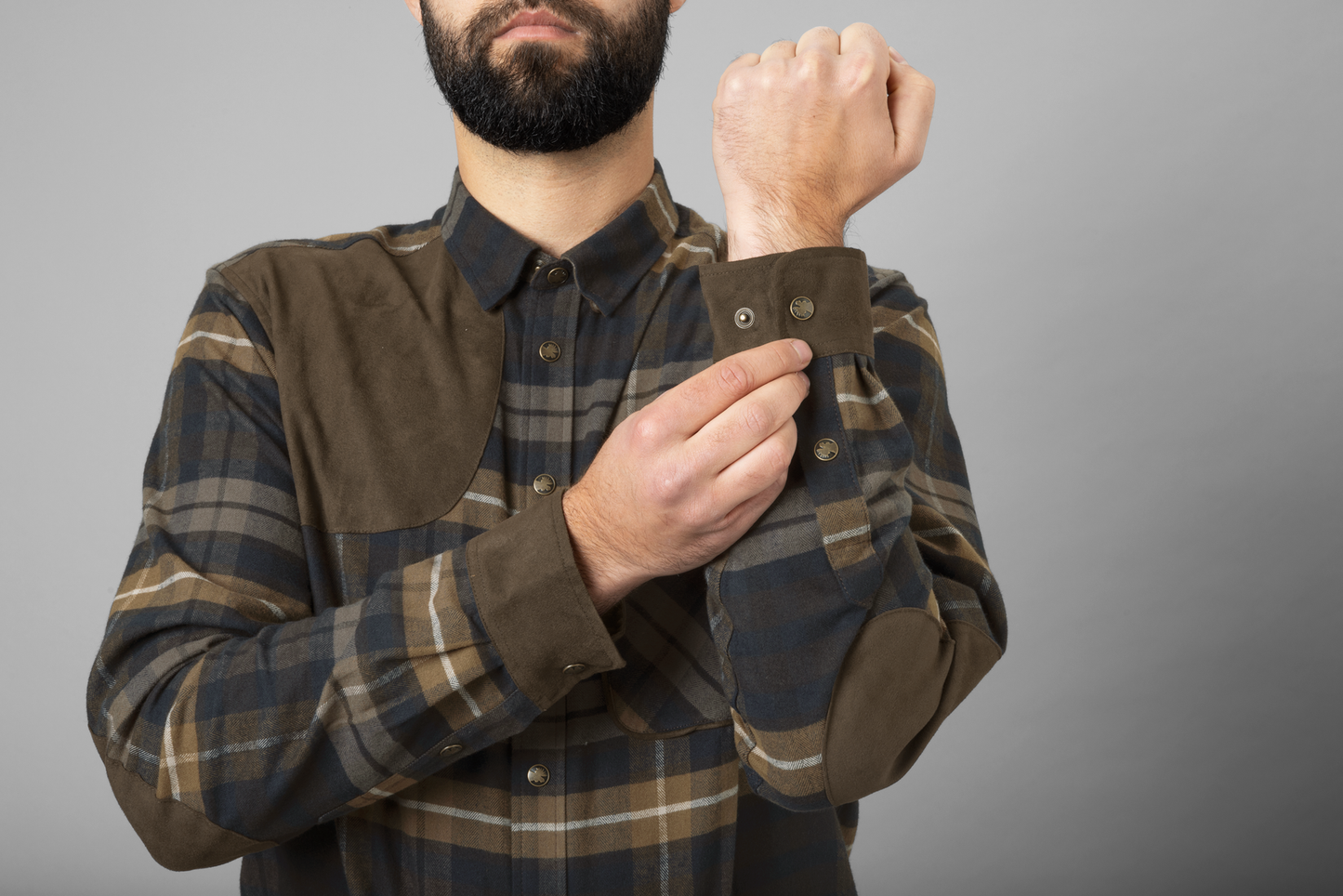 Jarne Shooting L/S Shirt - Dark Olive