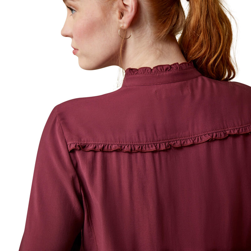 Clarion Blouse - Tawny Port