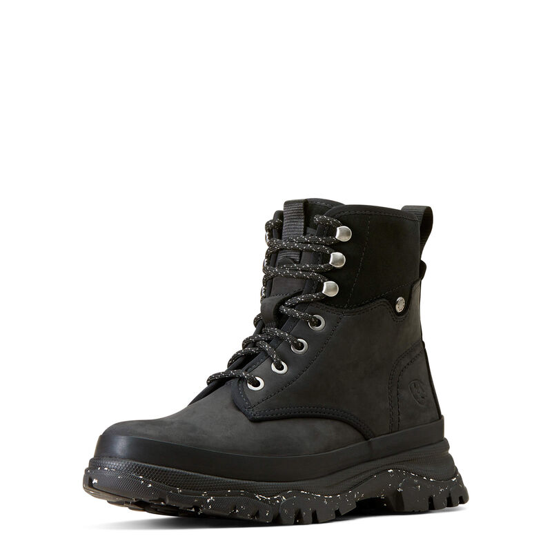 Women's Moresby Waterproof Boot - Oily Distressed Black