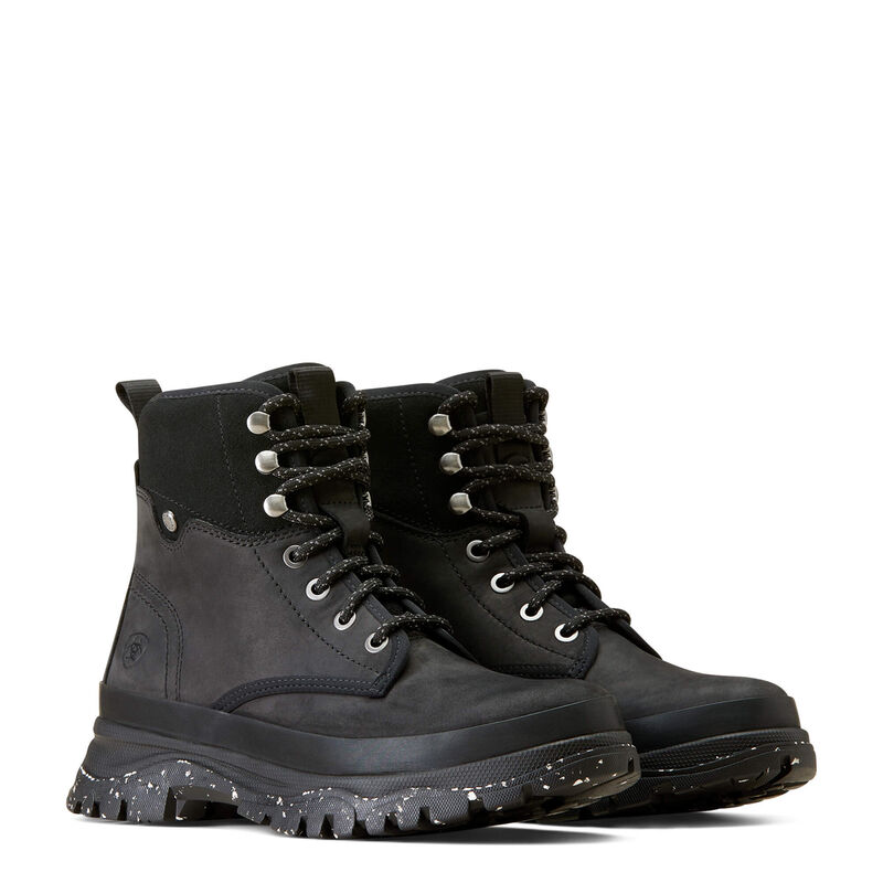 Women's Moresby Waterproof Boot - Oily Distressed Black