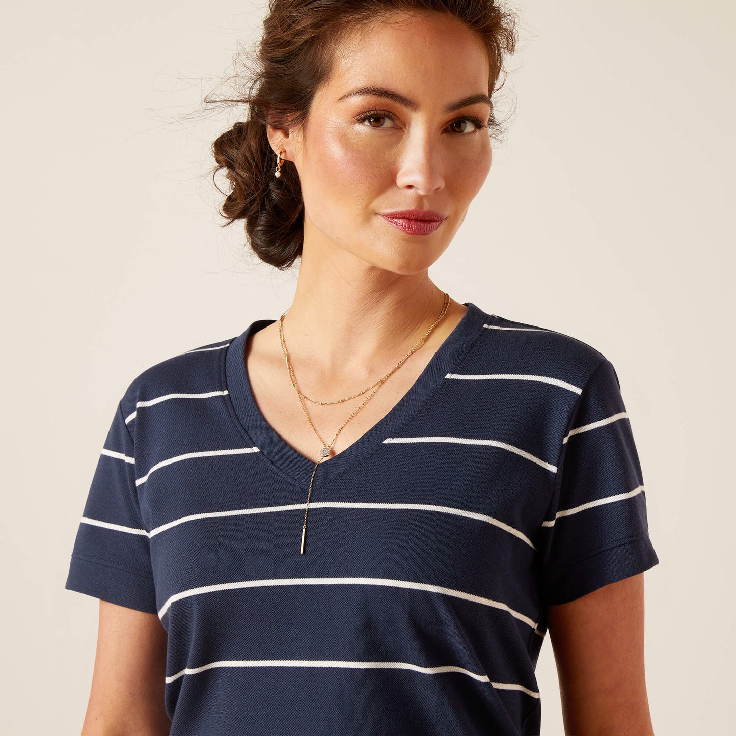 Fairford T-Shirt - Navy Stripe