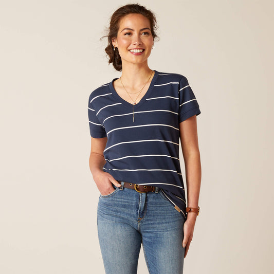Fairford T-Shirt - Navy Stripe